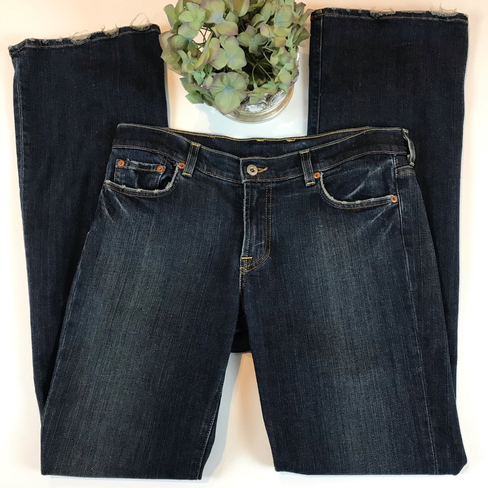 Lucky Brand Distressed Dark Denim Jeans - Size 12